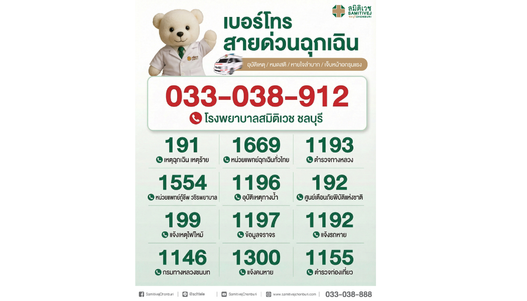 รวมเบอร์โทรฉุกเฉิน ! เซฟเก็บไว้อุ่นใจ  เที่ยวปีใหม่ให้สนุก
