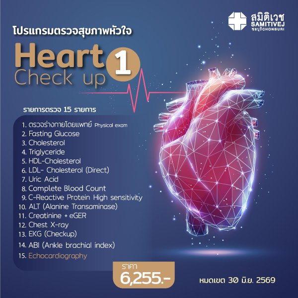 Heart Check Up + Echocardiography (ECHO)